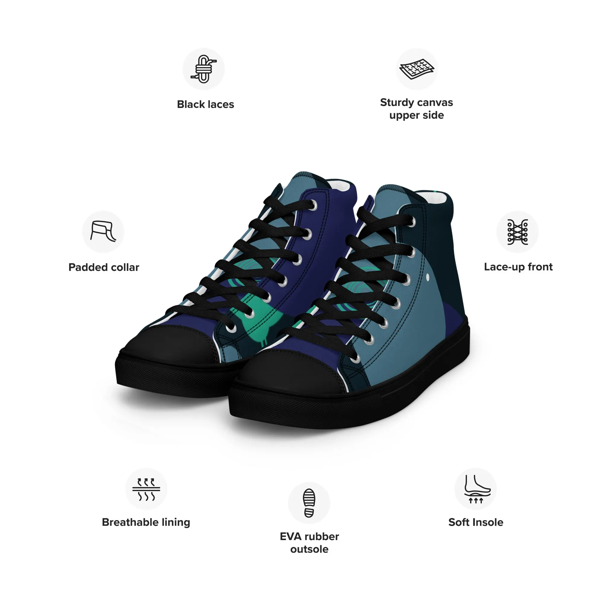 ARTIST Women’s High Top Canvas Shoes