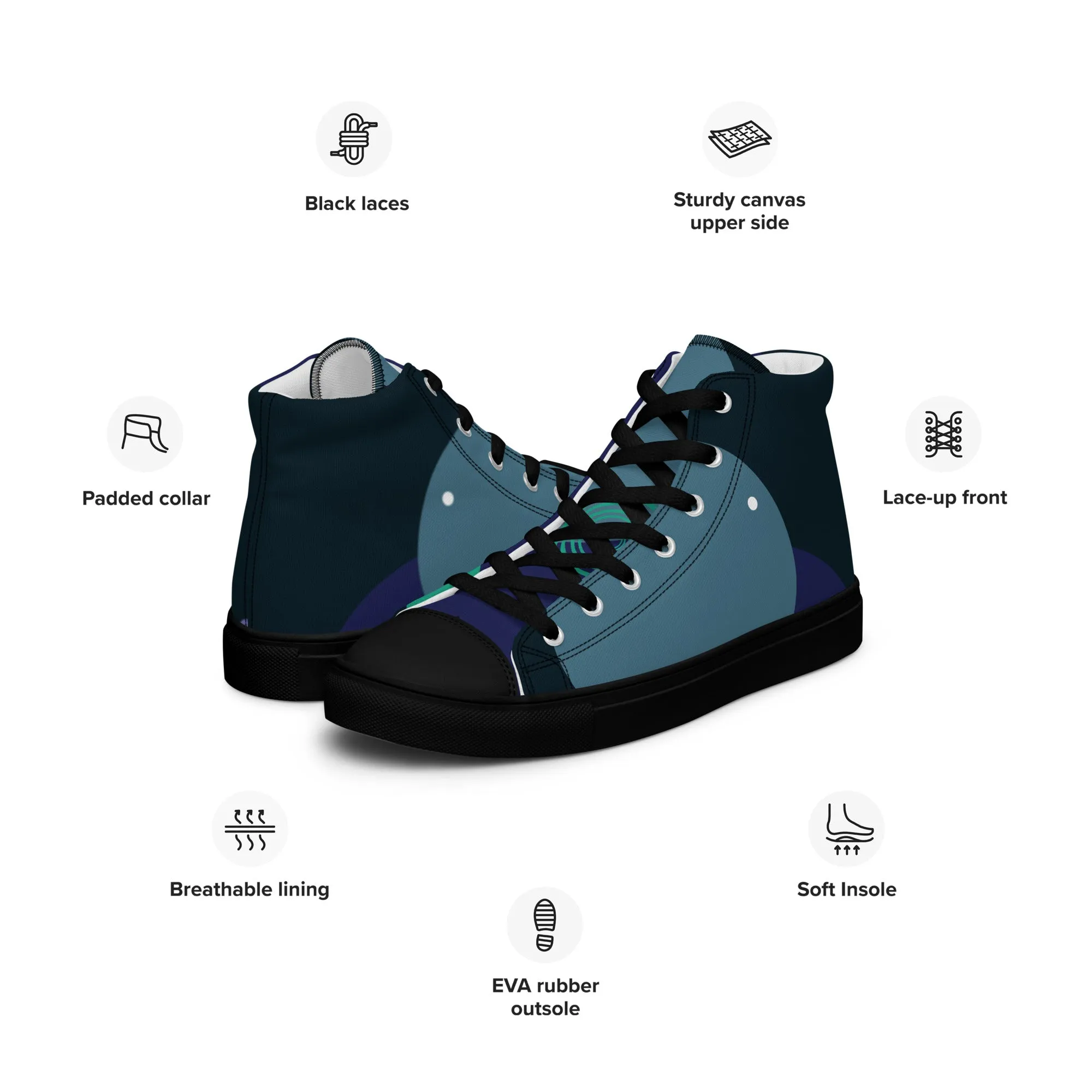 ARTIST Women’s High Top Canvas Shoes