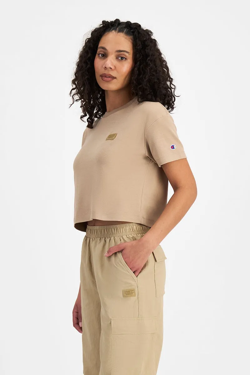 CHAMPION WOMEN'S ROCHESTER BASE TAN TEE
