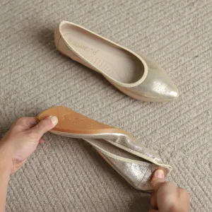 Cilool  Casual Comfort Dressy Flats For Wedding Bling Sparkly Bridal Shoes CF404