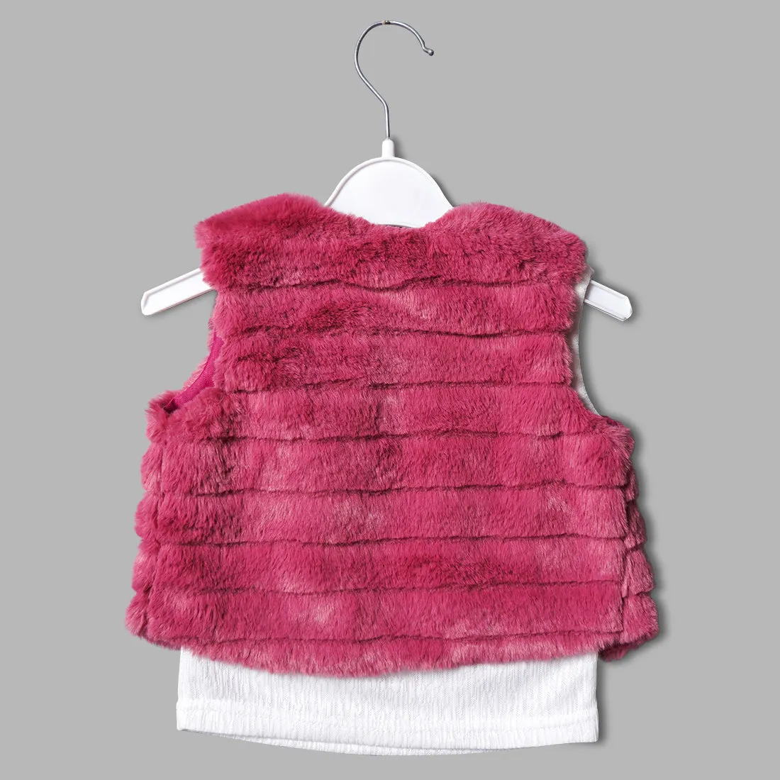 Cozy Fur Style Party Wear