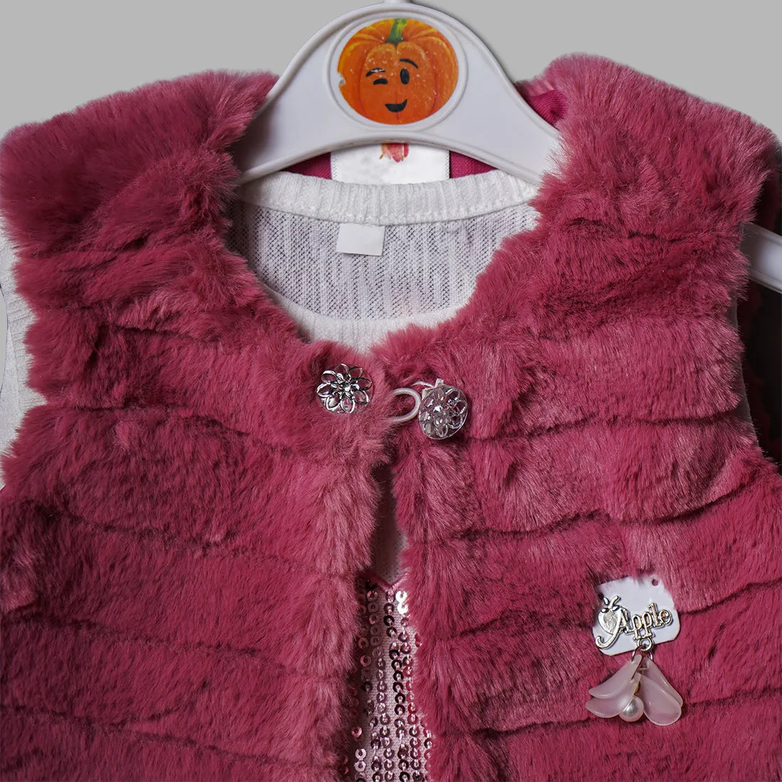 Cozy Fur Style Party Wear