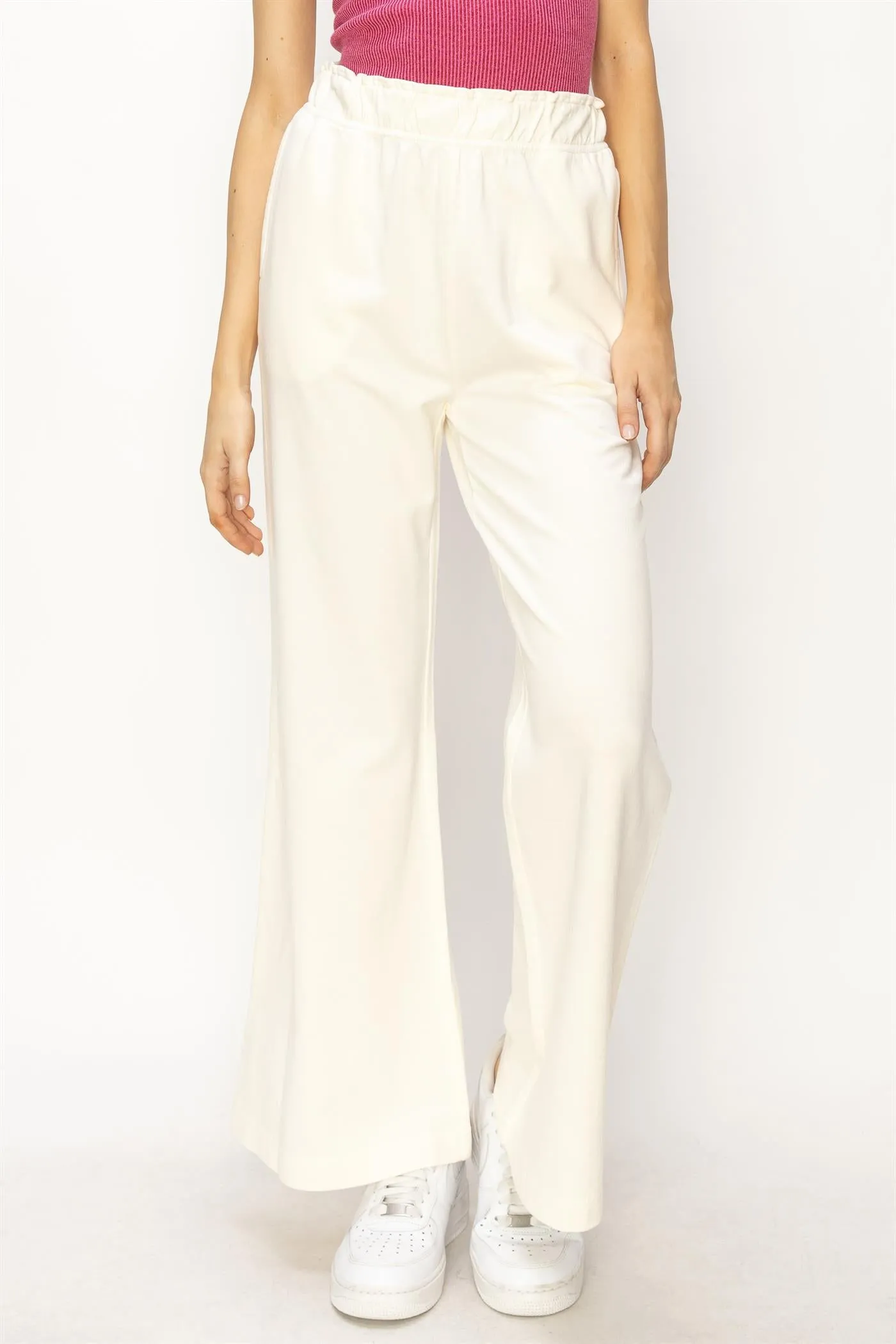 DZ24C346-D-High Waist Flare Pants