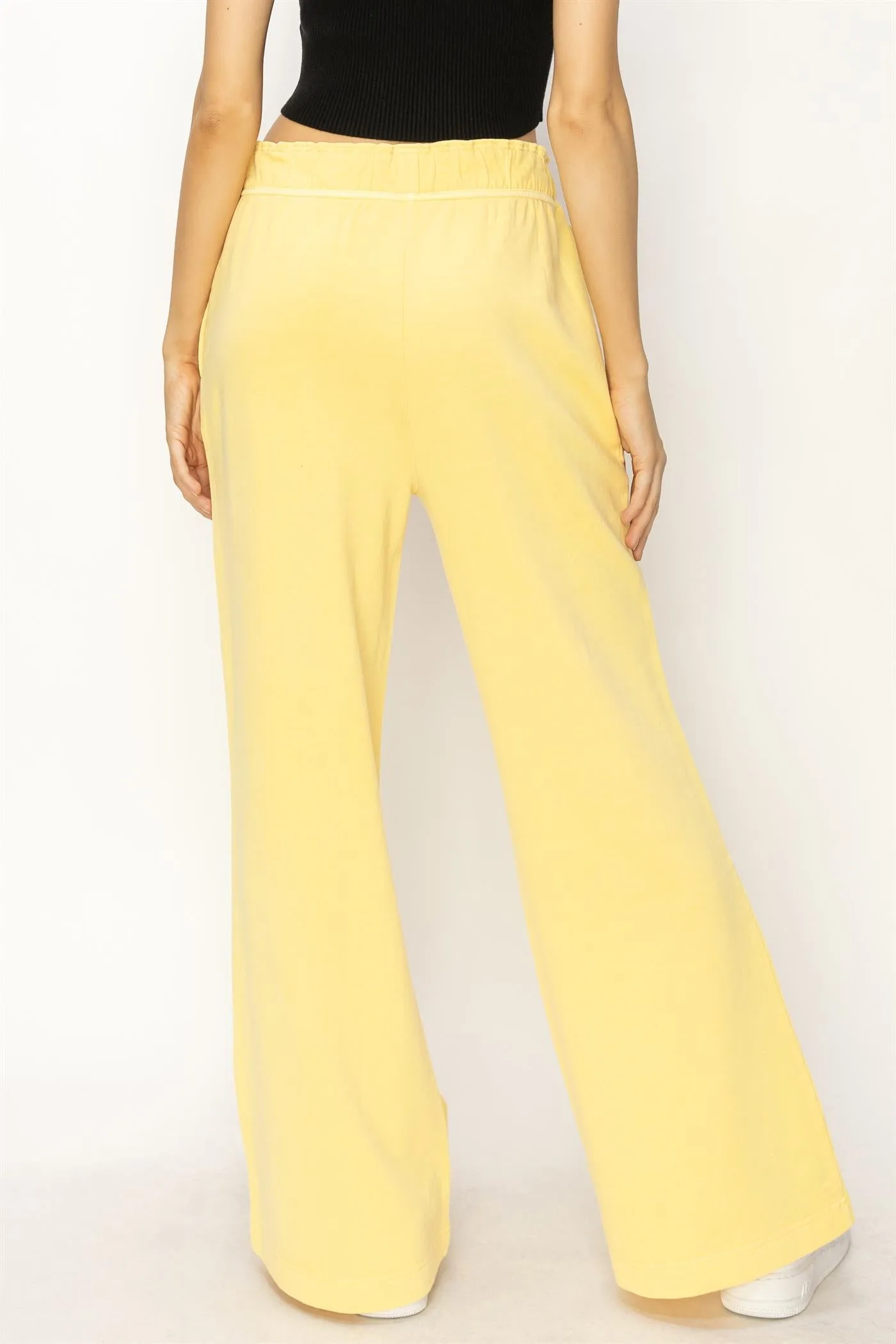 DZ24C346-D-High Waist Flare Pants