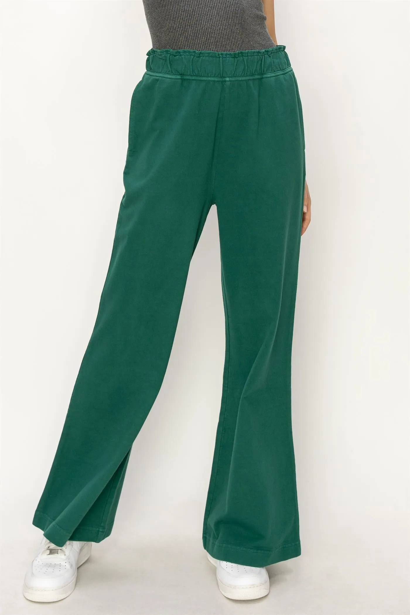 DZ24C346-D-High Waist Flare Pants