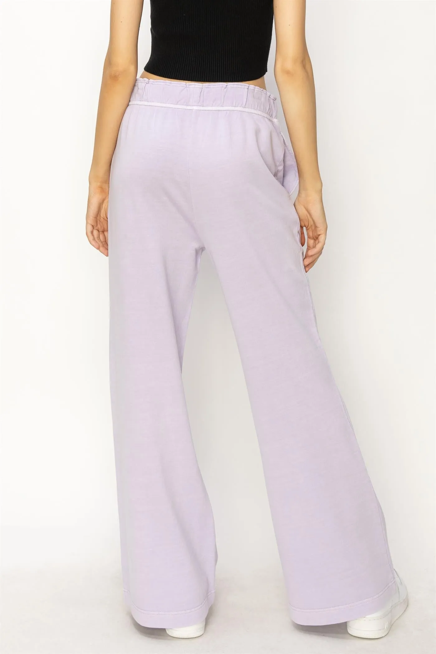 DZ24C346-D-High Waist Flare Pants
