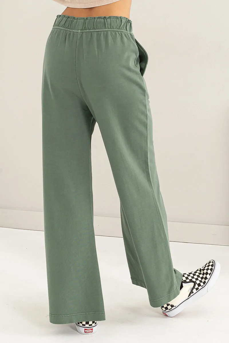 DZ24C346-D-High Waist Flare Pants