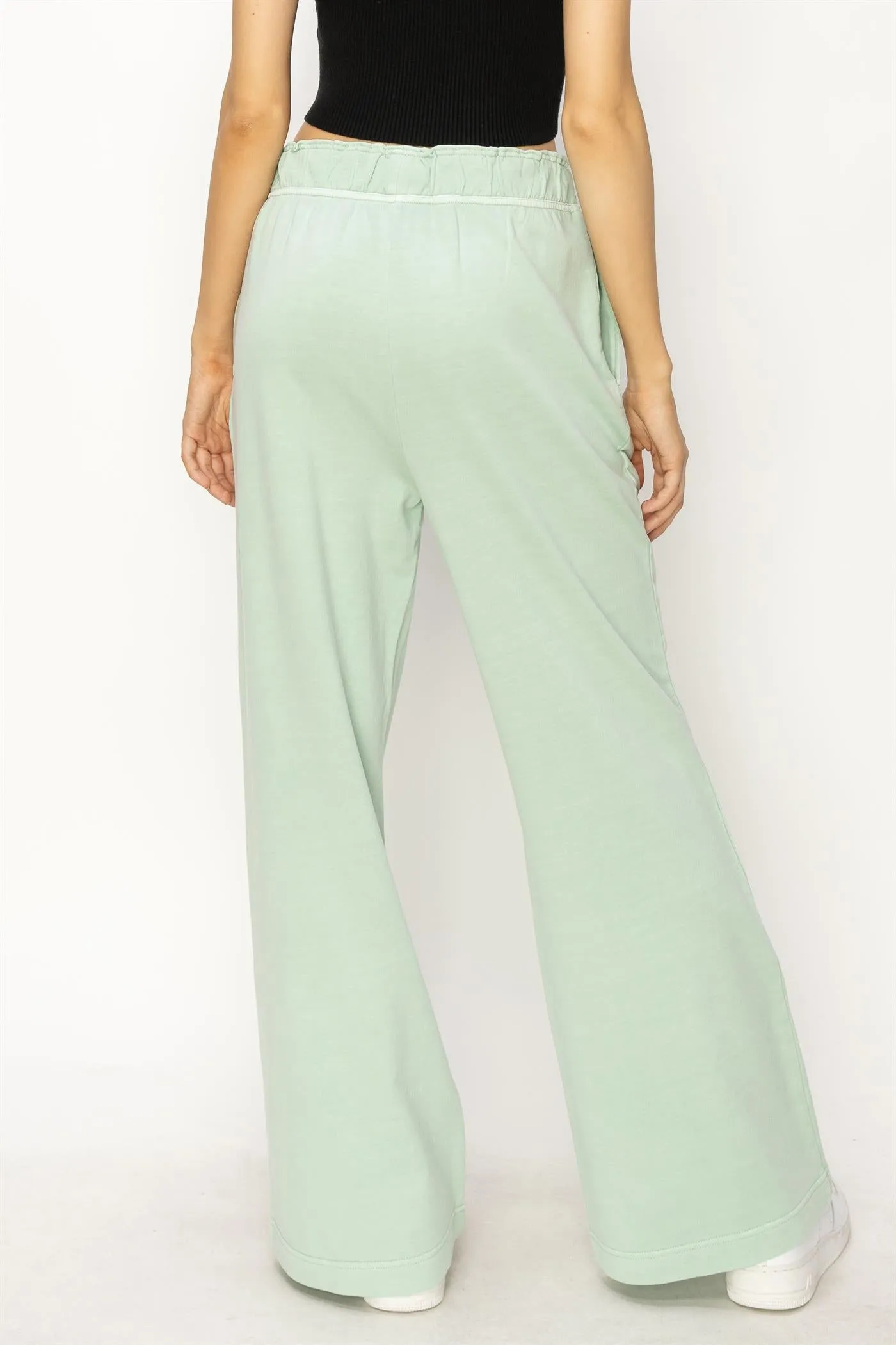DZ24C346-D-High Waist Flare Pants