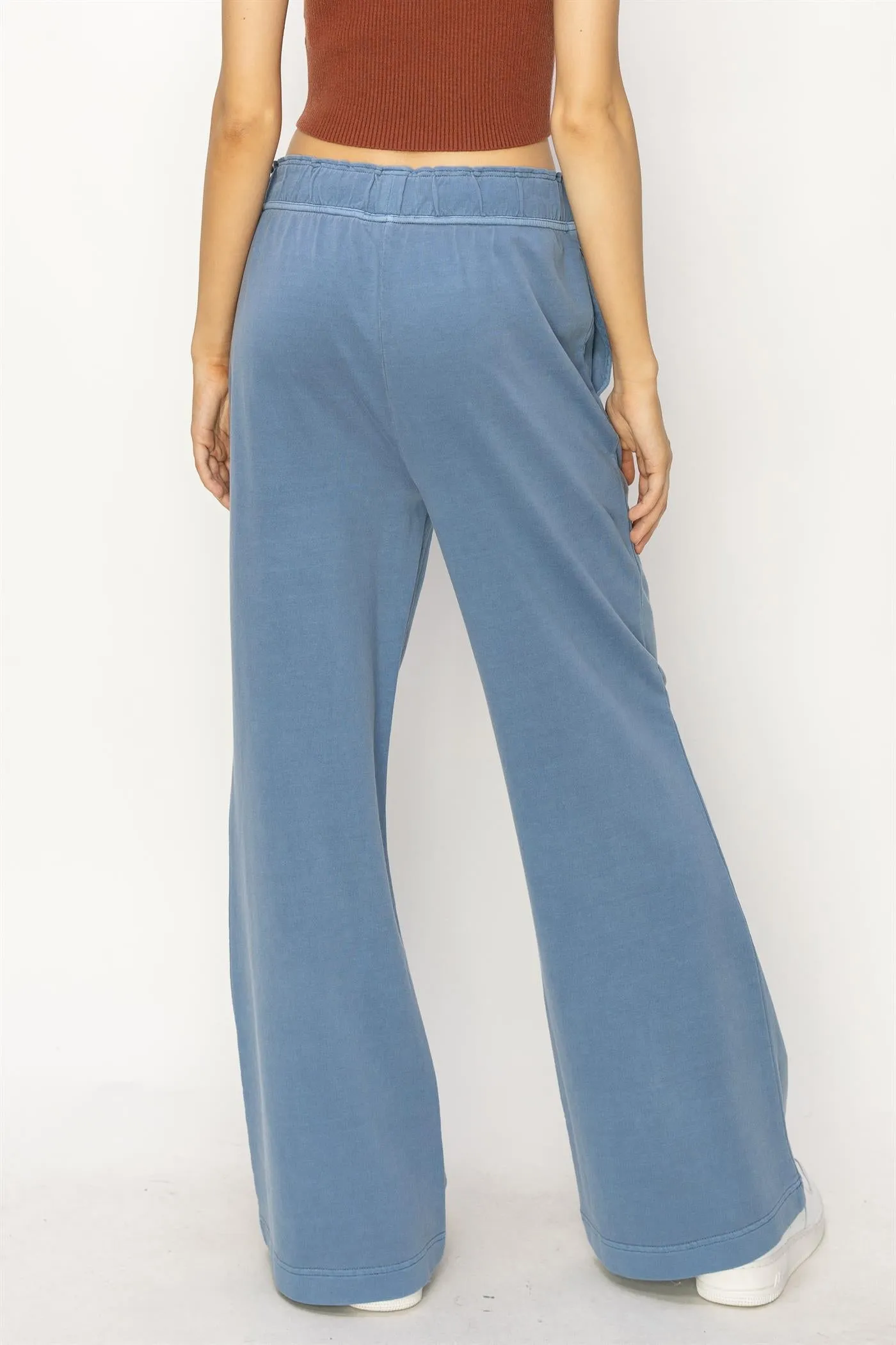 DZ24C346-D-High Waist Flare Pants