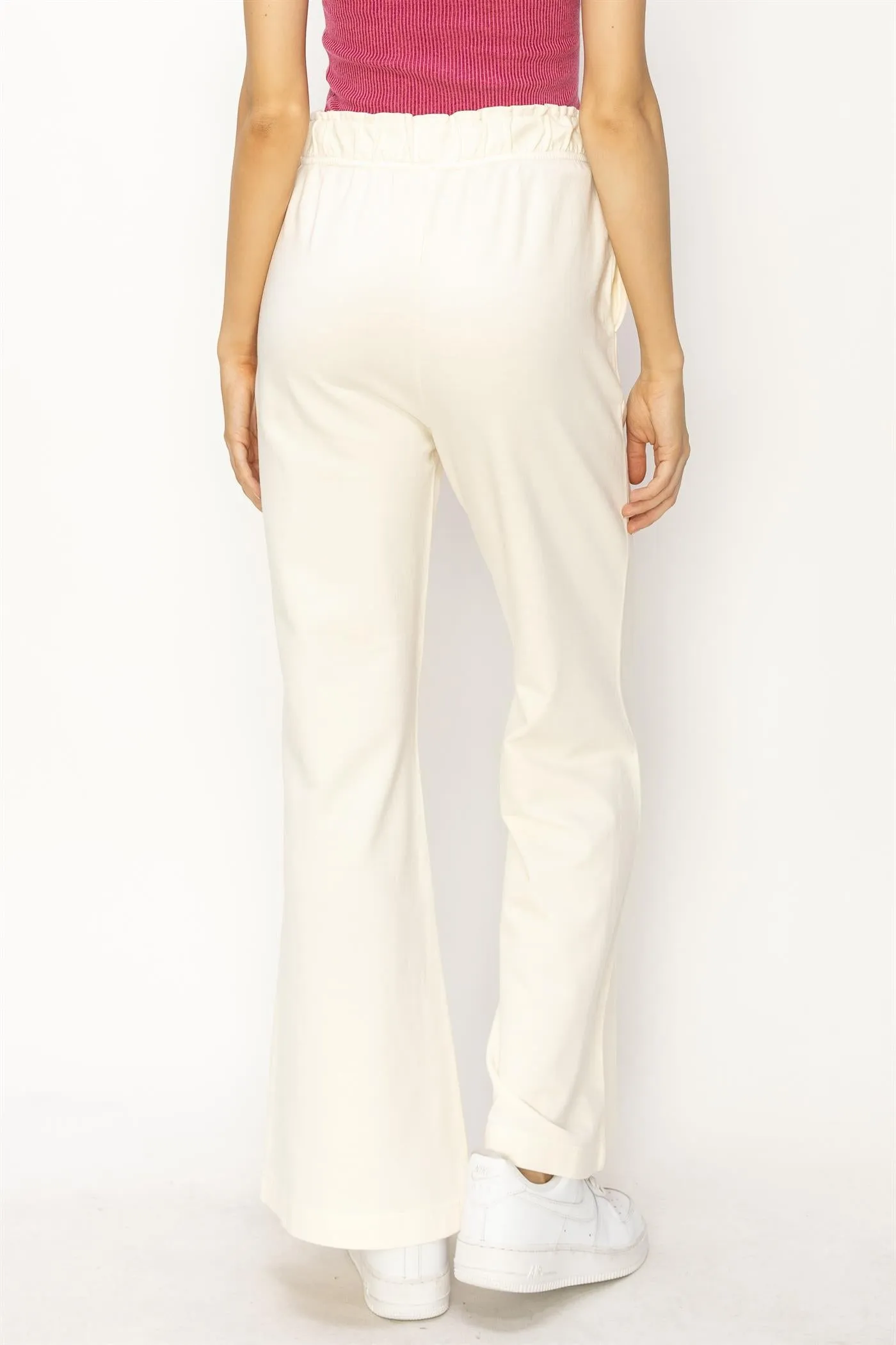 DZ24C346-D-High Waist Flare Pants
