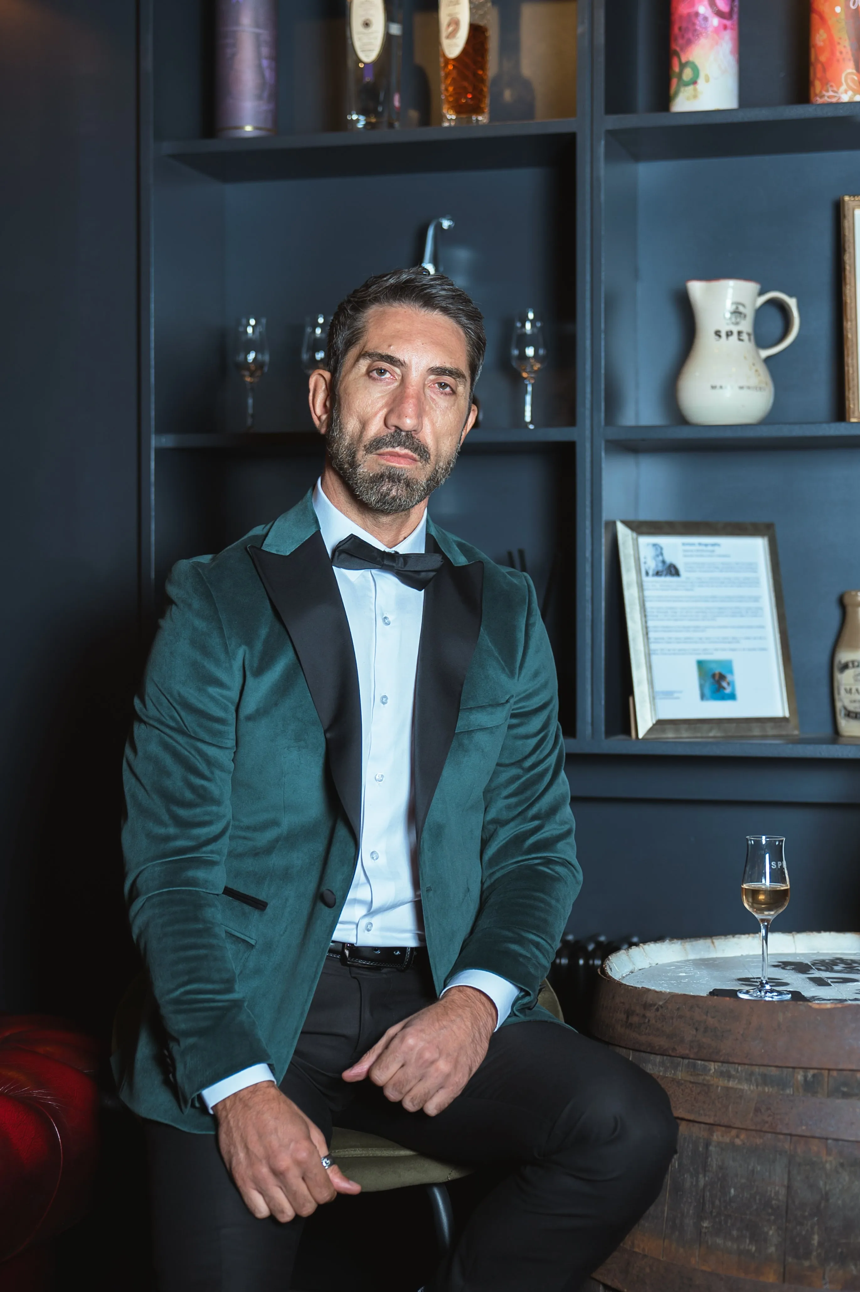 Evergreen Dinner Suit Party Look