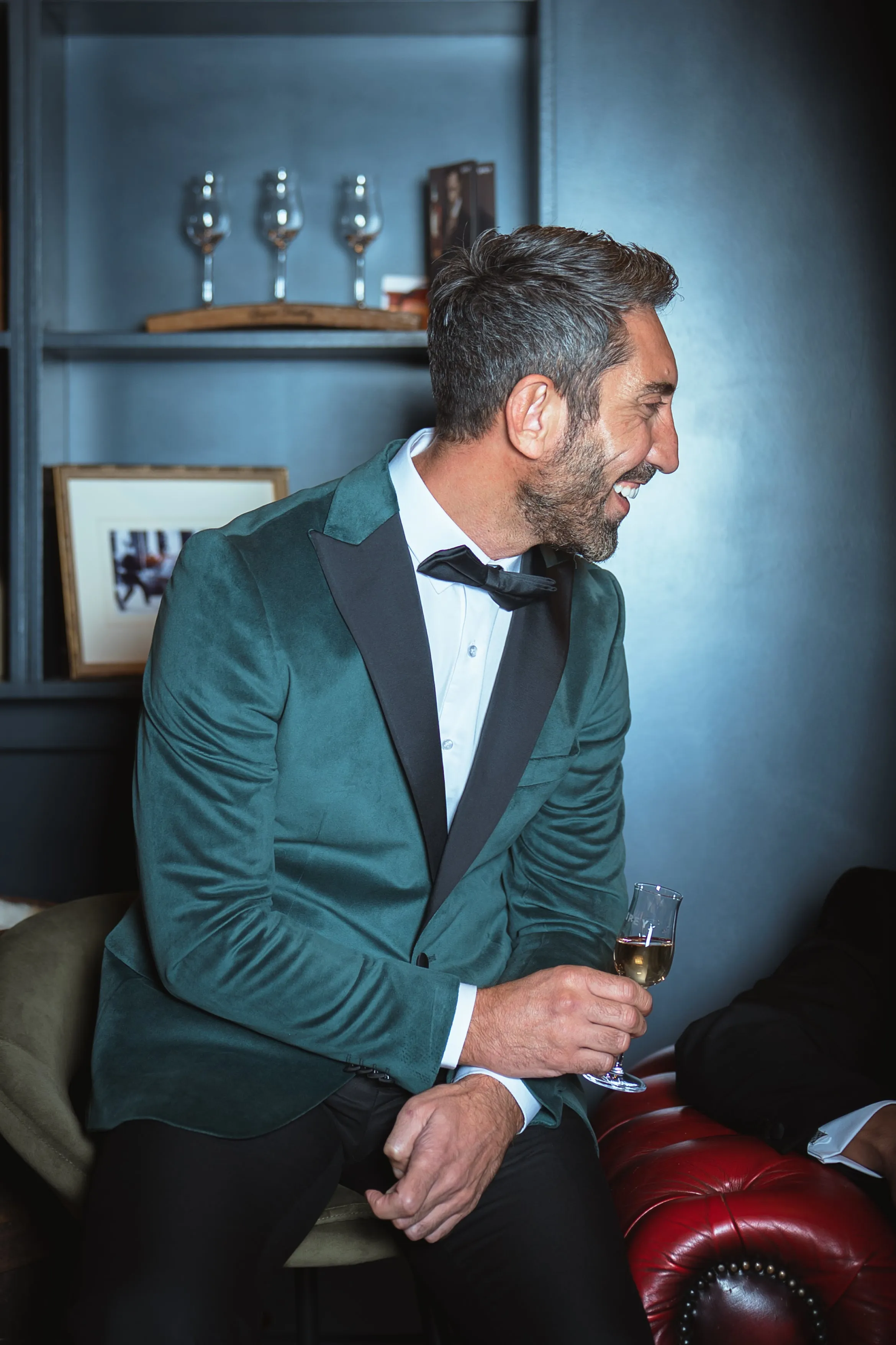 Evergreen Dinner Suit Party Look