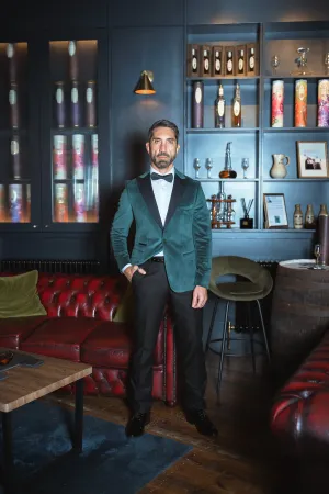 Evergreen Dinner Suit Party Look