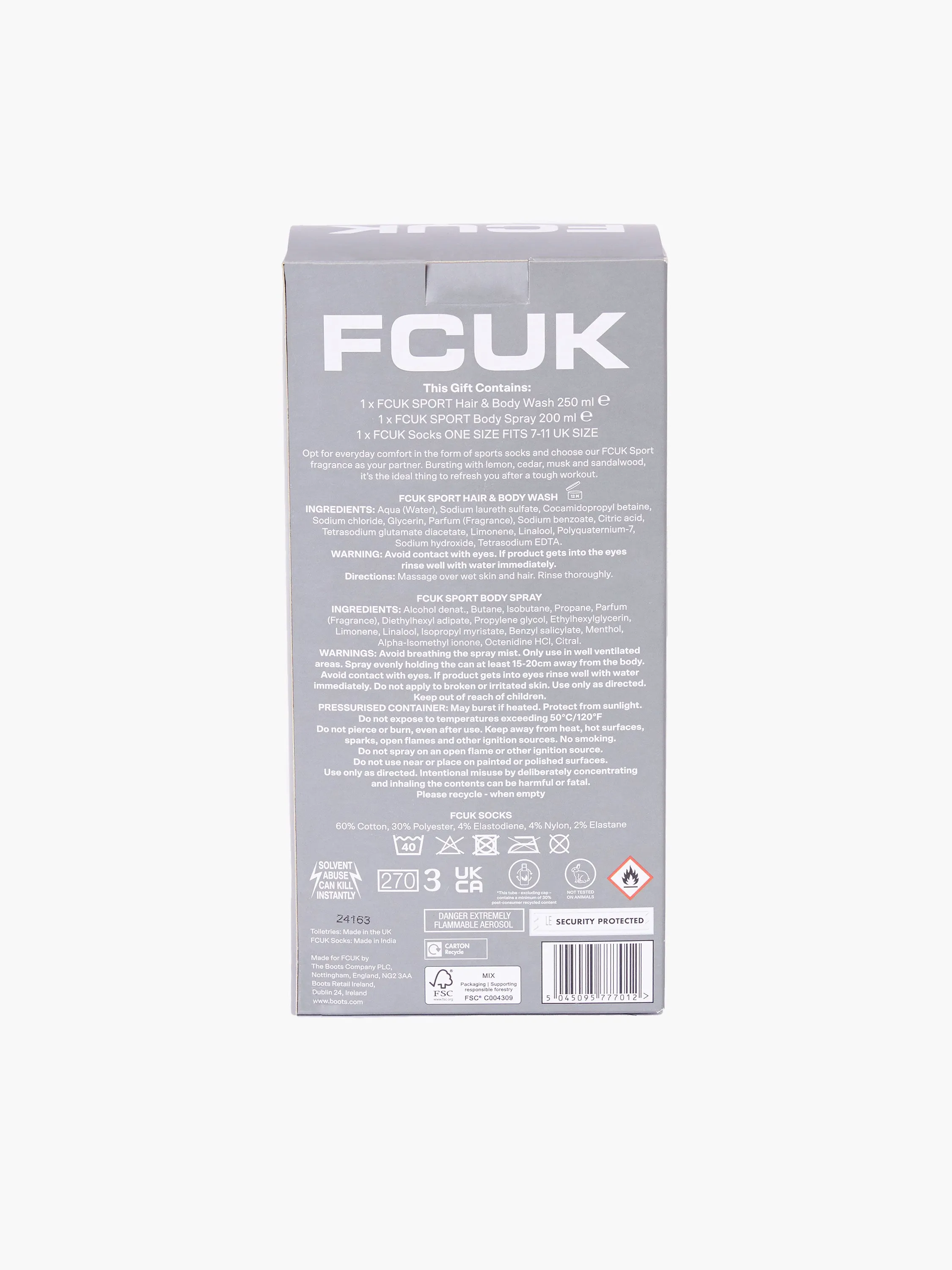 FCUK Everyday Comfort Sock Gift Set