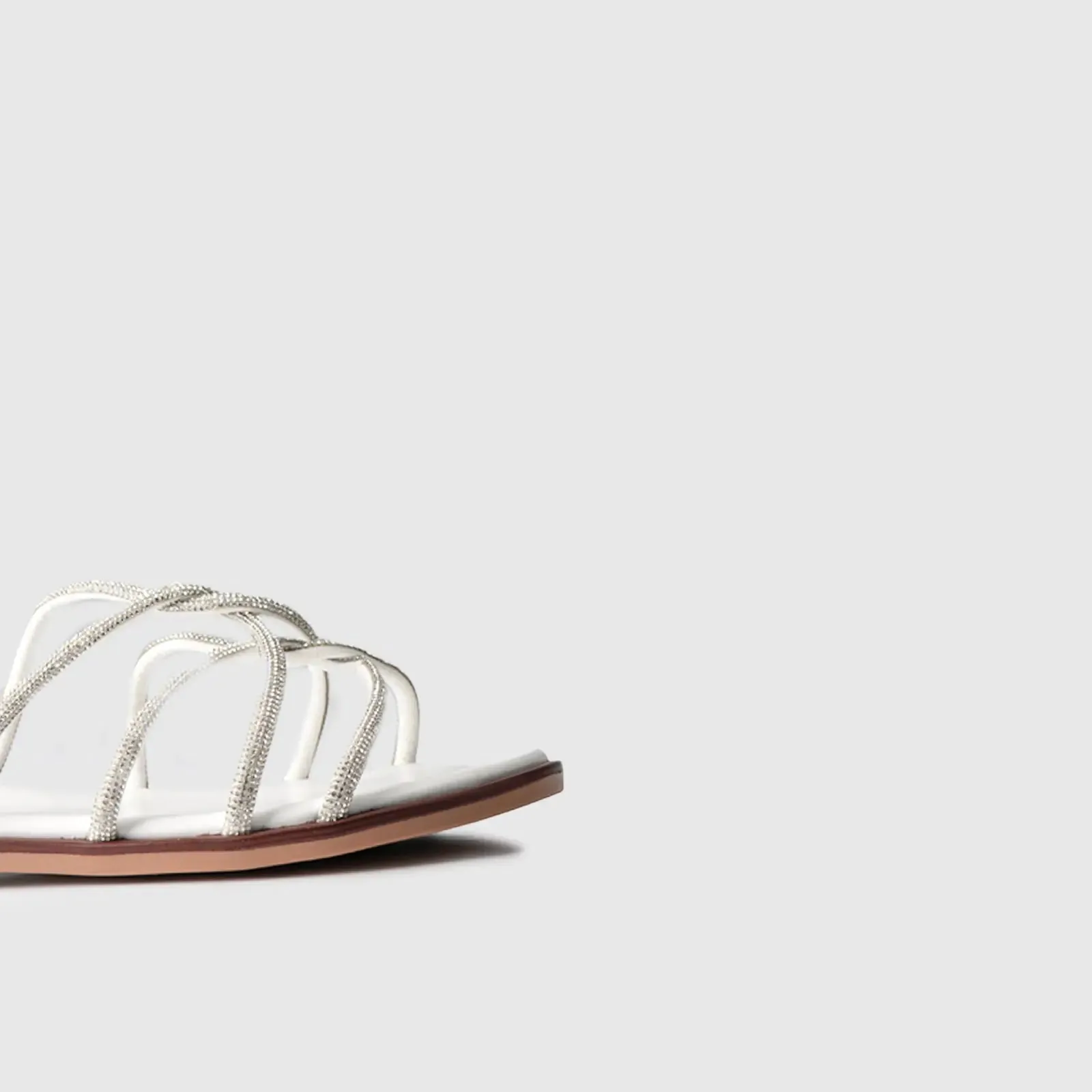 Flat Dress Sandal 01616 White