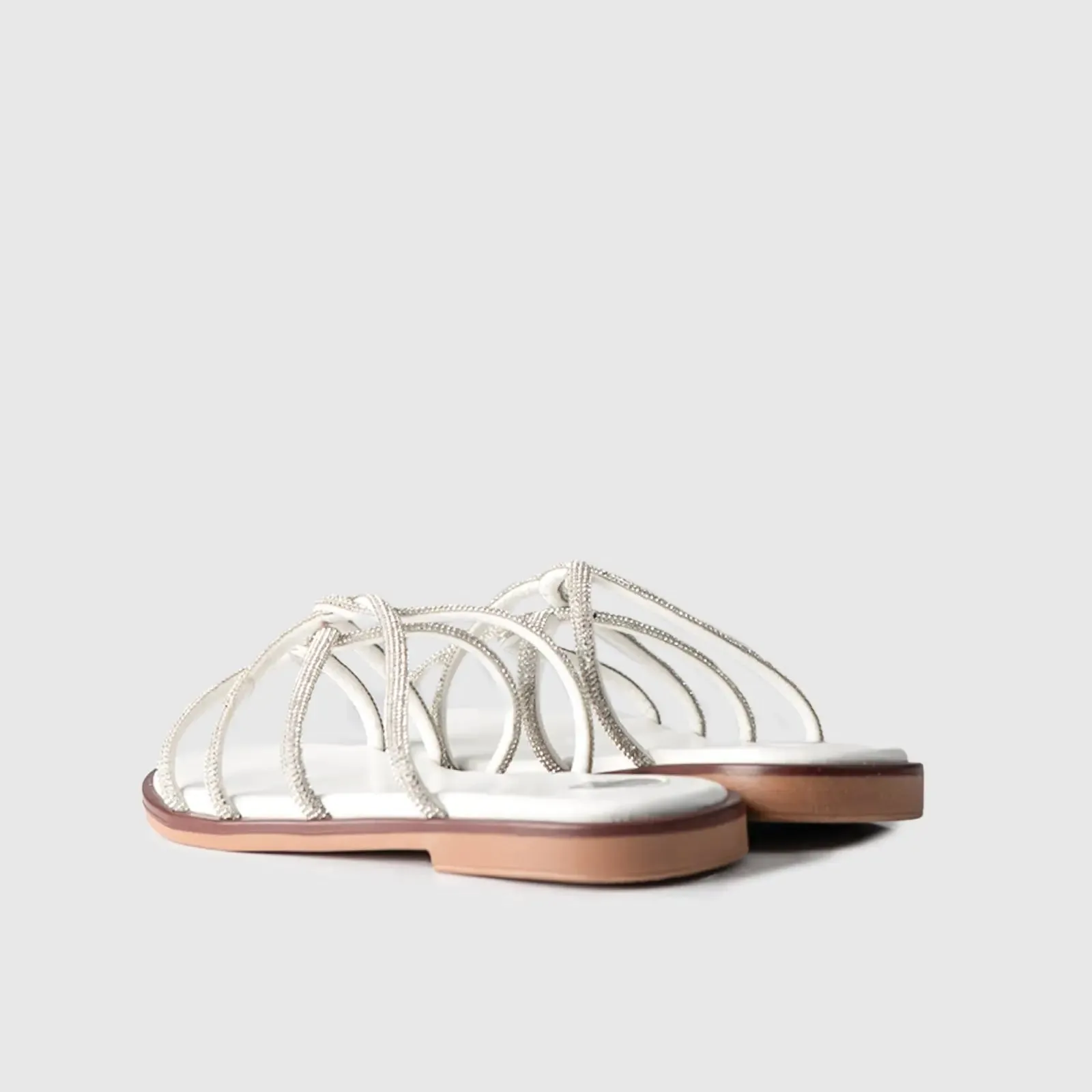 Flat Dress Sandal 01616 White