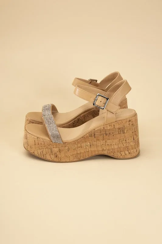 FS Clearance FRAYA-S Rhinestone Strap Sandals