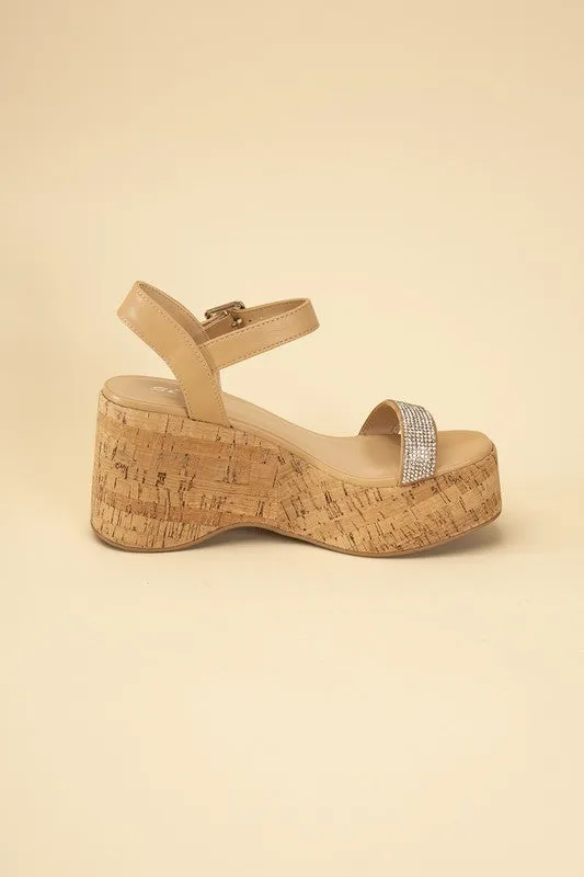 FS Clearance FRAYA-S Rhinestone Strap Sandals