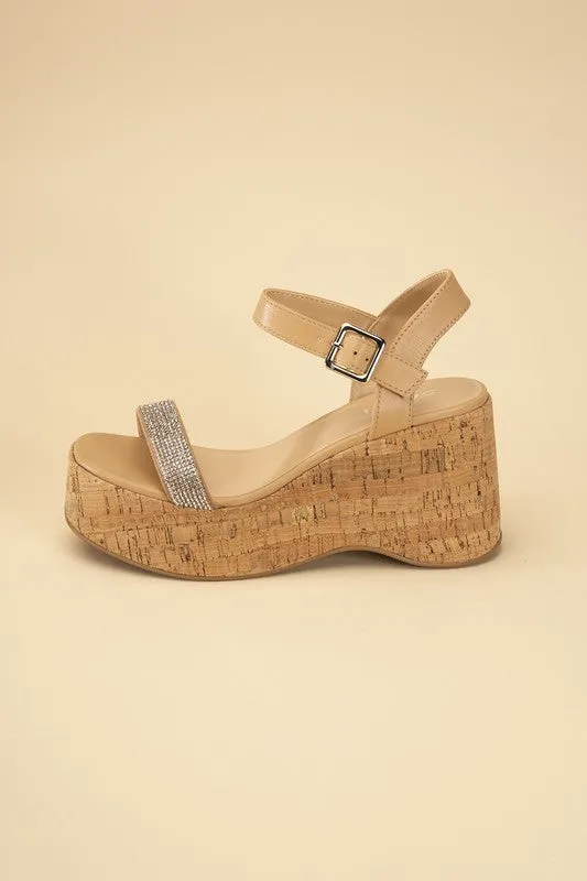 FS Clearance FRAYA-S Rhinestone Strap Sandals