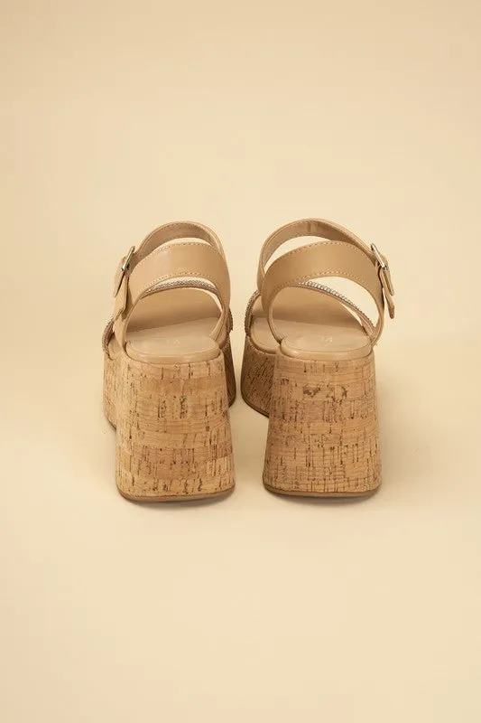 FS Clearance FRAYA-S Rhinestone Strap Sandals
