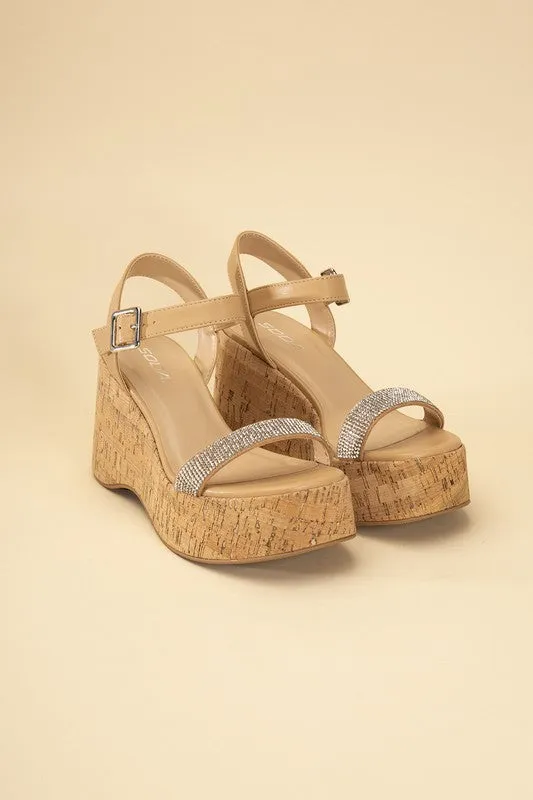 FS Clearance FRAYA-S Rhinestone Strap Sandals