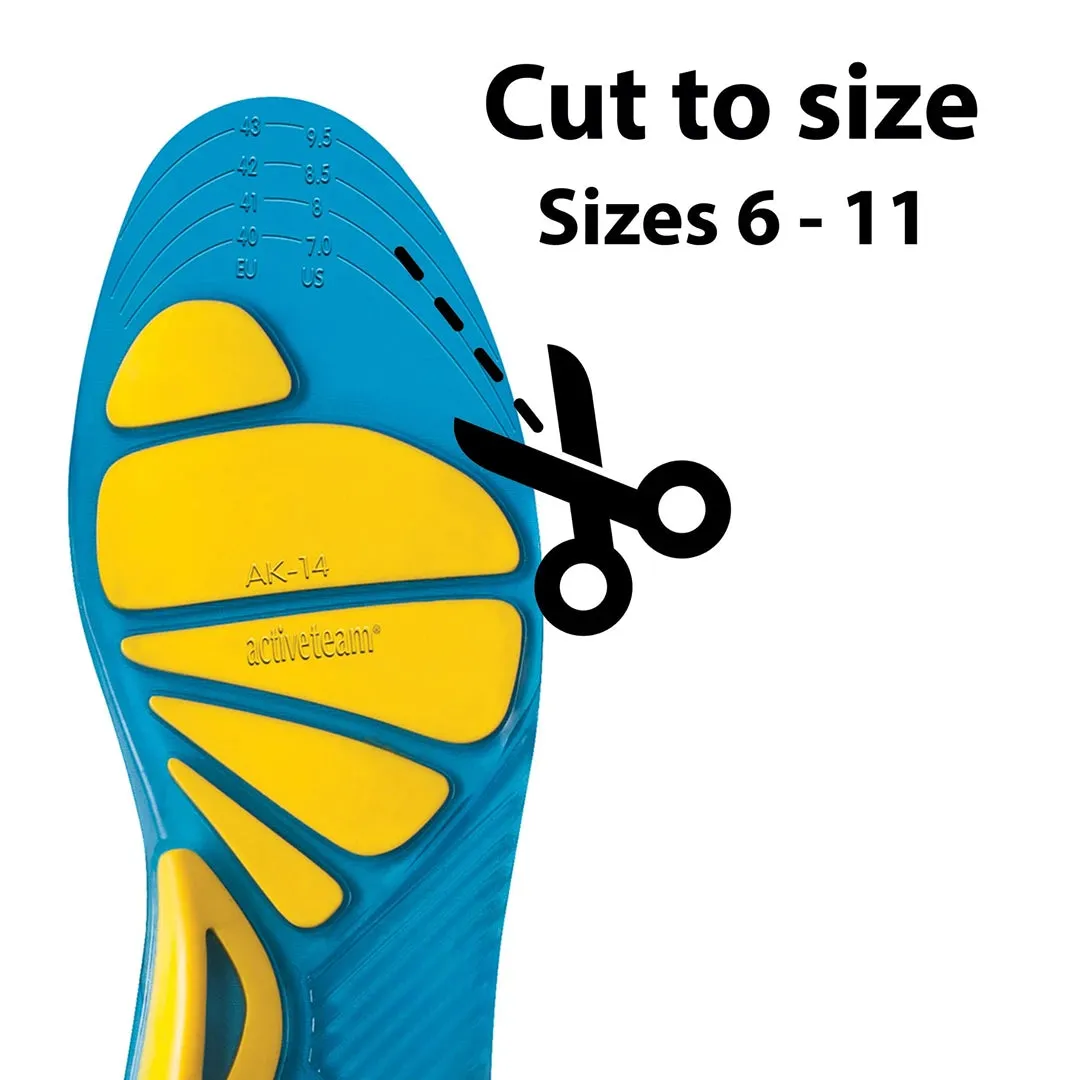Gel Insoles Sports Everyday Active Comfort Shoe Inserts