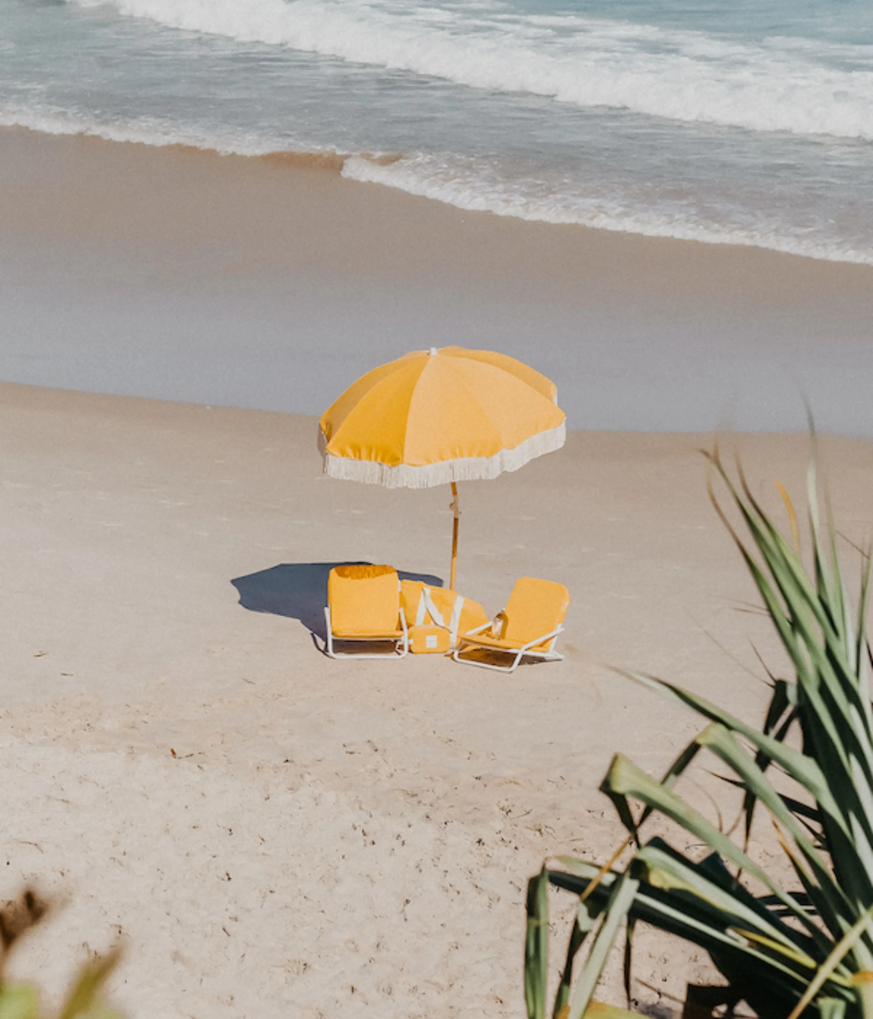Golden Beach Chair Set