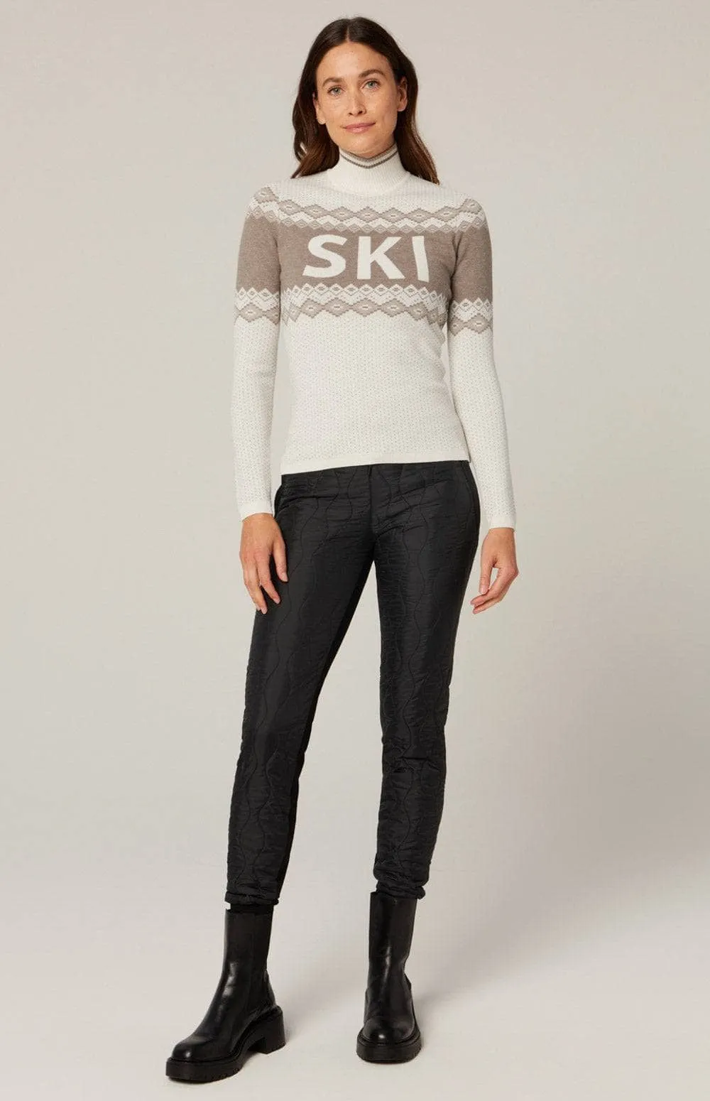 Goldie Mock Neck Sweater | Ivory