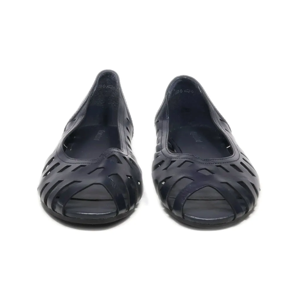 Graceland Flat Sandals Leather Blue Colour For Women