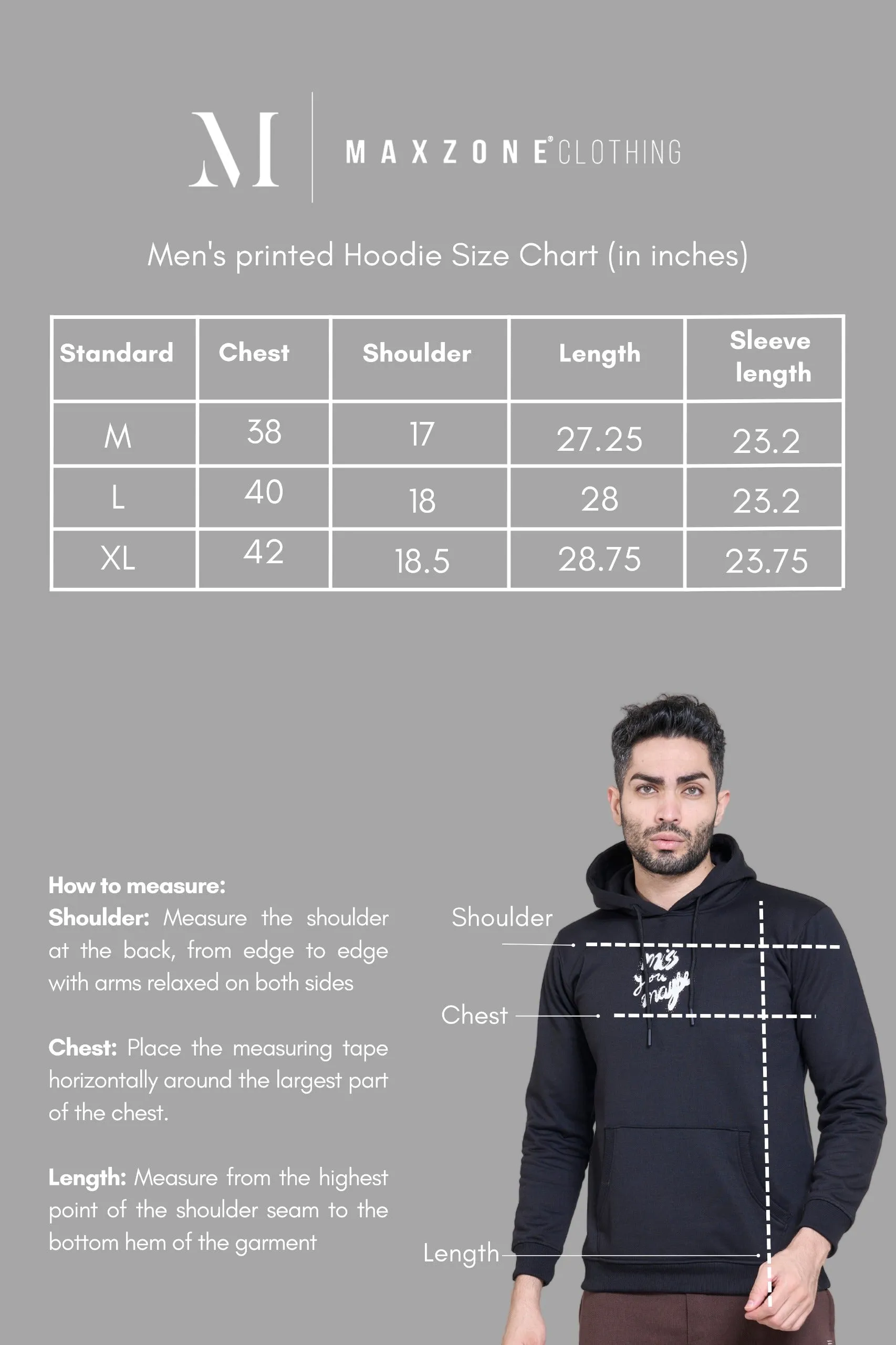 Instinct Printed Black Hoodie