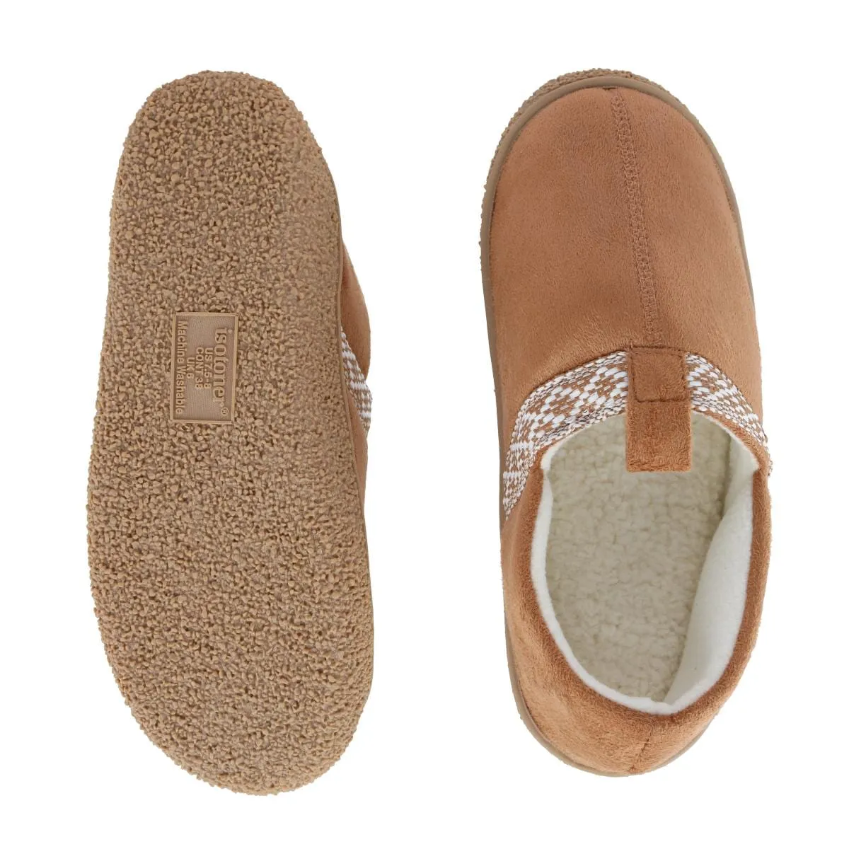 Isotoner Women's Sienna Recycled Microsuede Closed Back Slipper