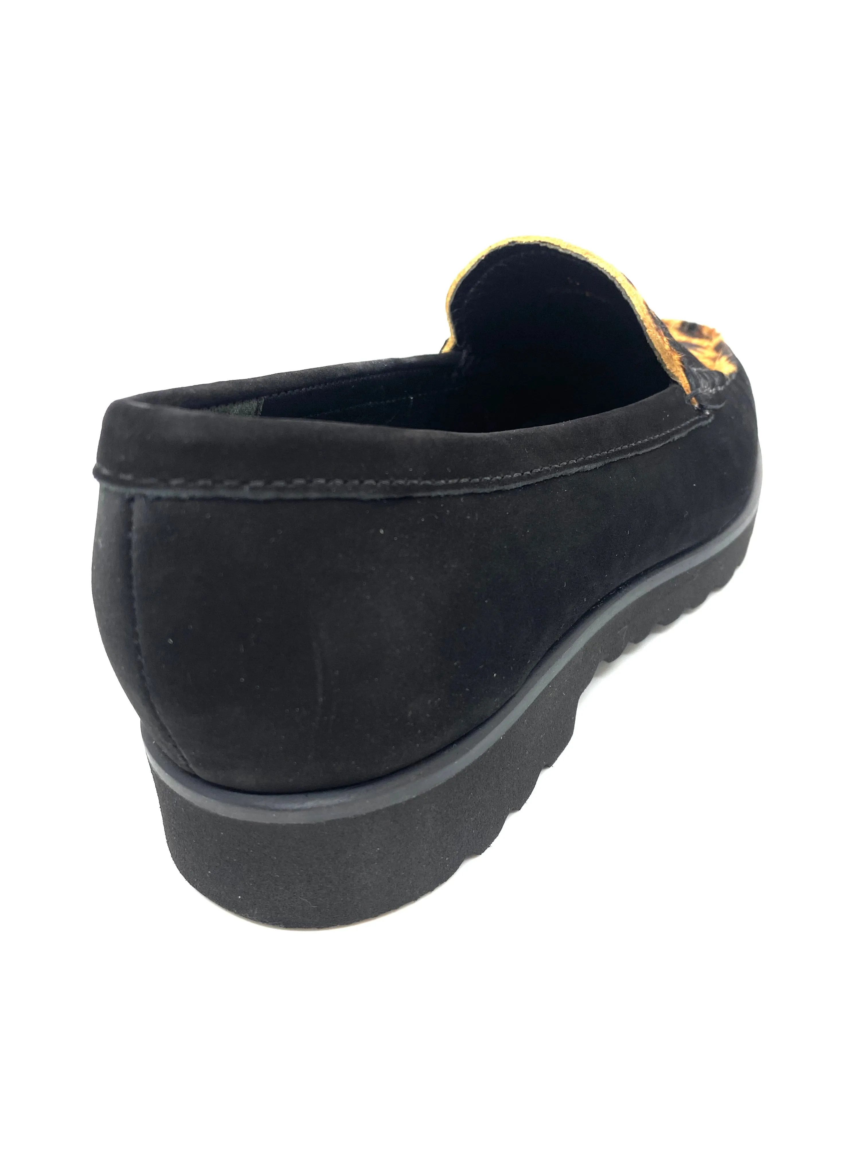 Maria Lya Ladies Animal Print Trim Loafer