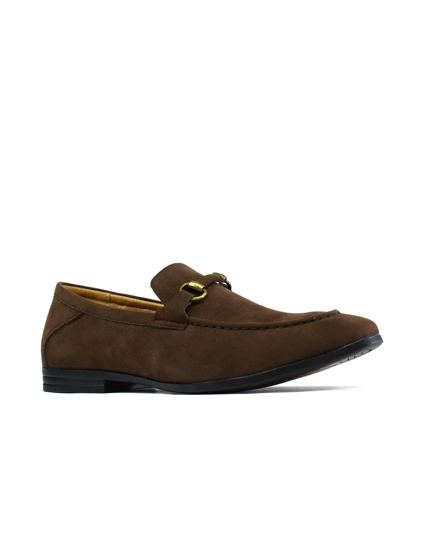 Men's Brass Snaffle Formal Shoes Brown