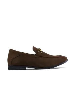 Men's Brass Snaffle Formal Shoes Brown