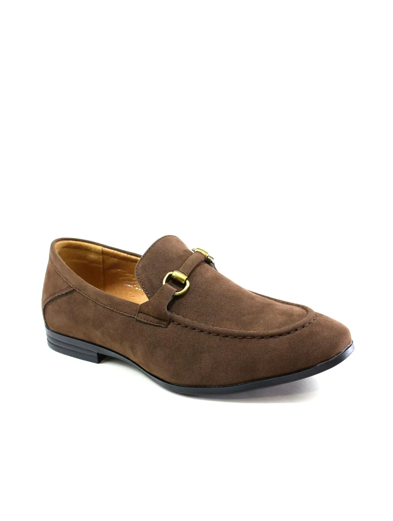 Men's Brass Snaffle Formal Shoes Brown