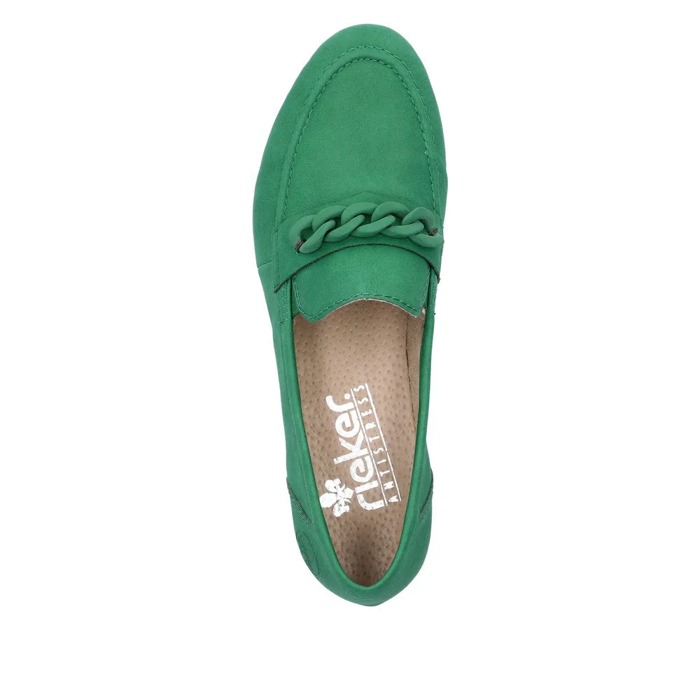 Rieker Ladies Chain Trim ladies Loafer