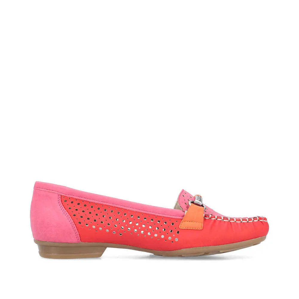 Rieker Ladies Perforated Loafer