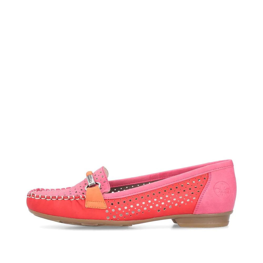 Rieker Ladies Perforated Loafer