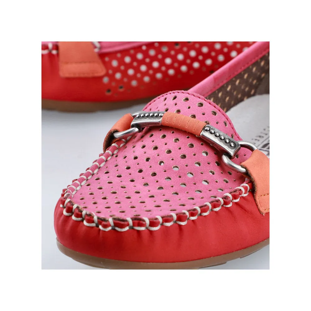 Rieker Ladies Perforated Loafer