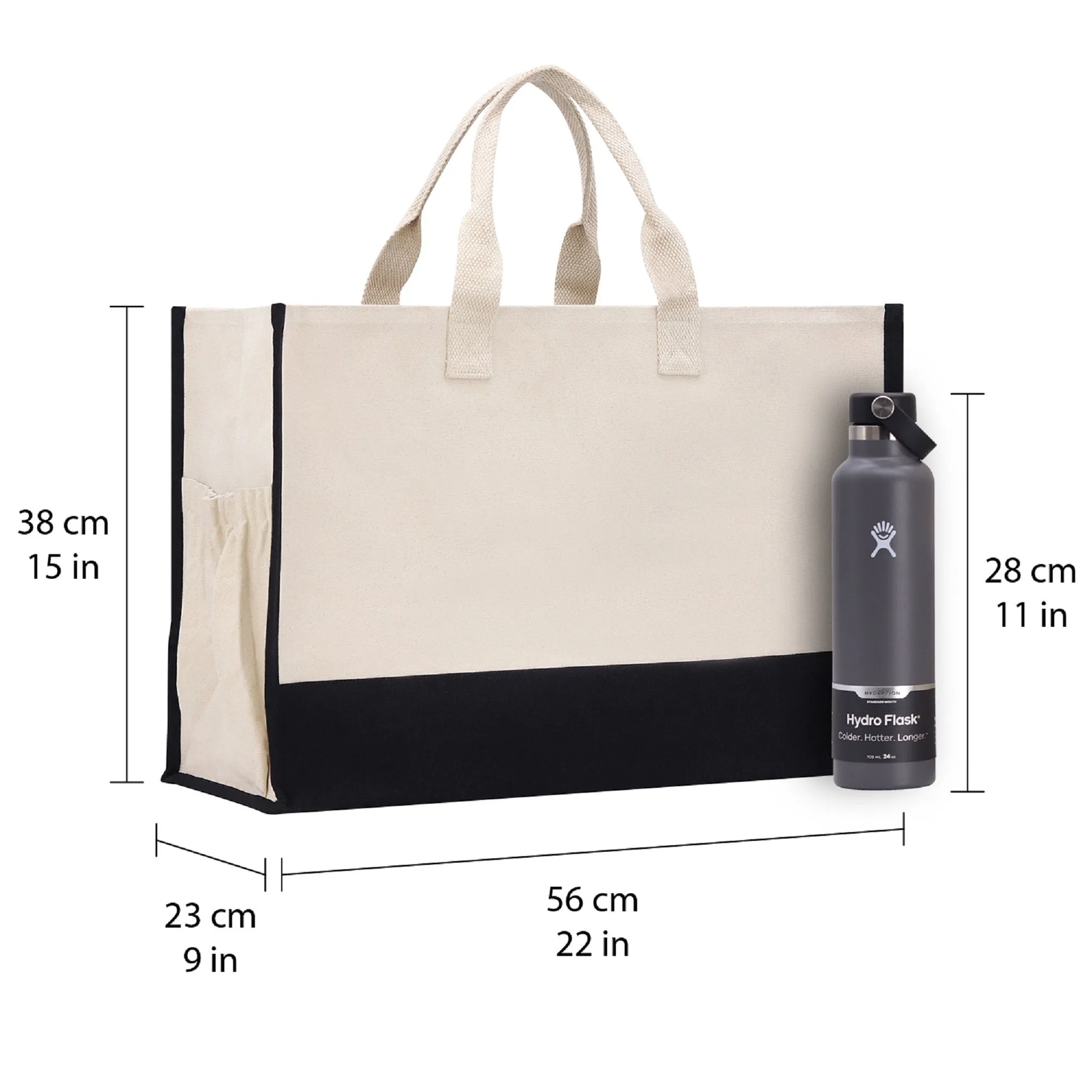 Road Trip Beach Tote Bag XL - Oversized Chic Tote Bag with Zipper and Inner Pockets - Gift for Her - Girls Weekend Tote - Weekender Bag