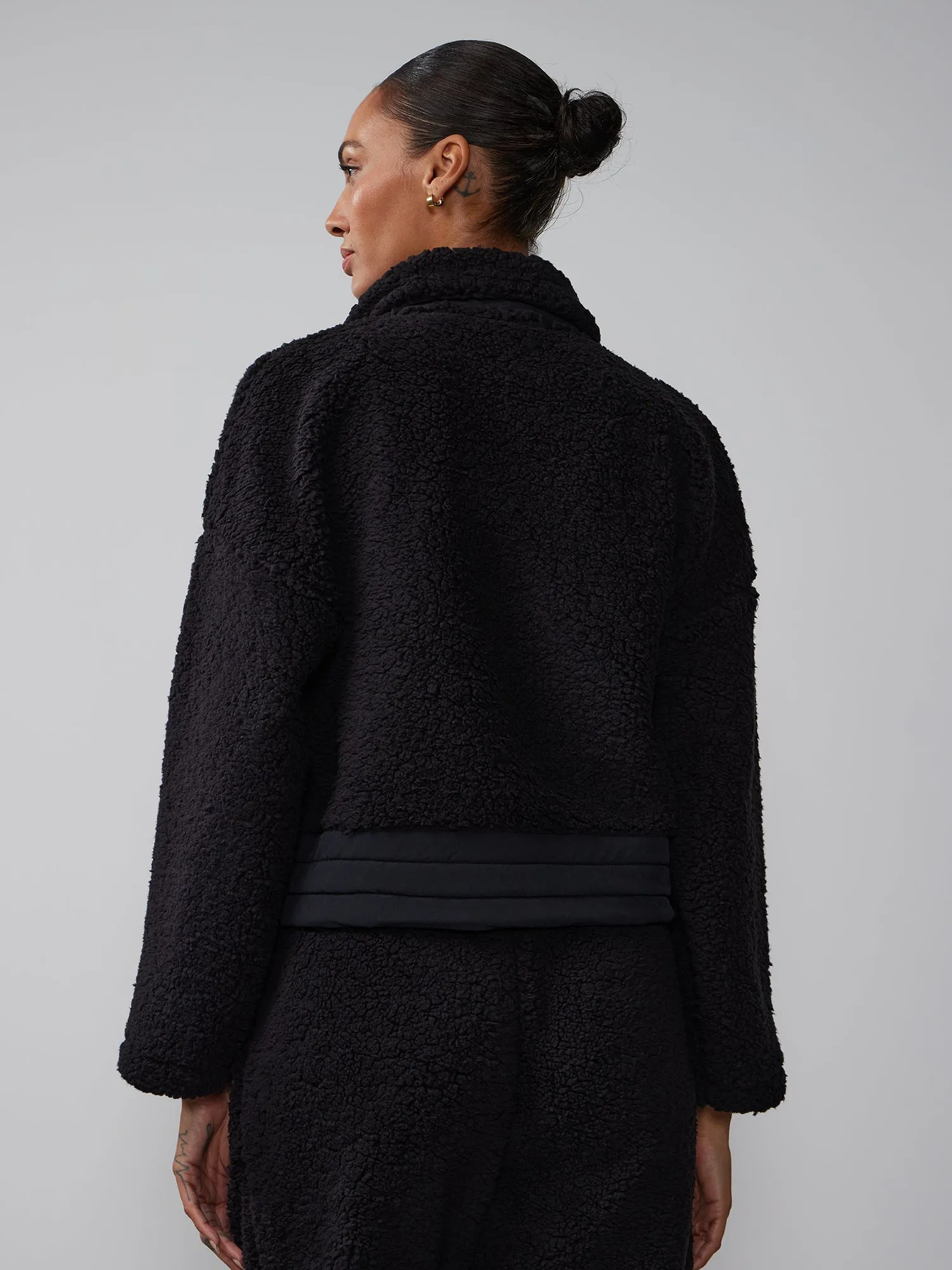 Sherpa Zip Up Sweatshirt