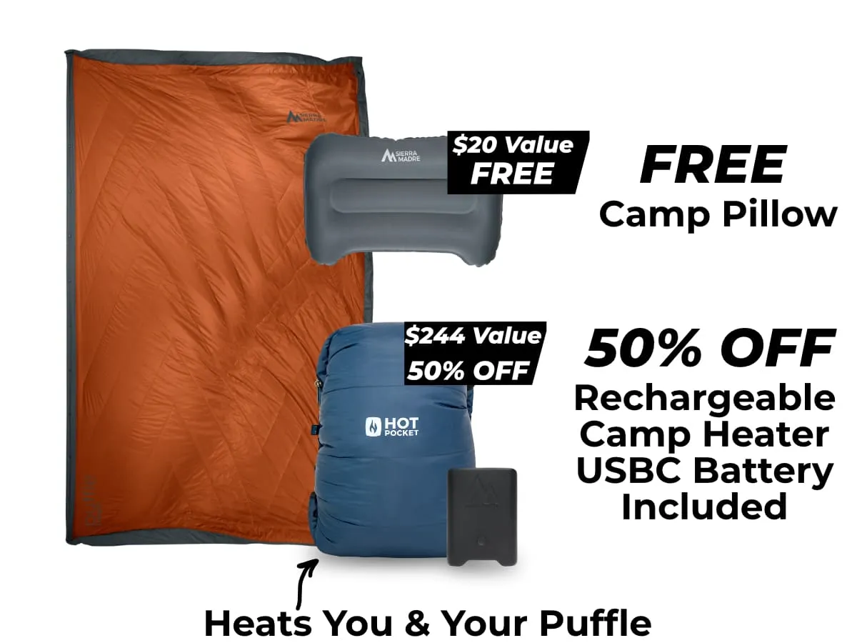 Special Offer: Puffle 55° Down Adventure Blanket   Add ons