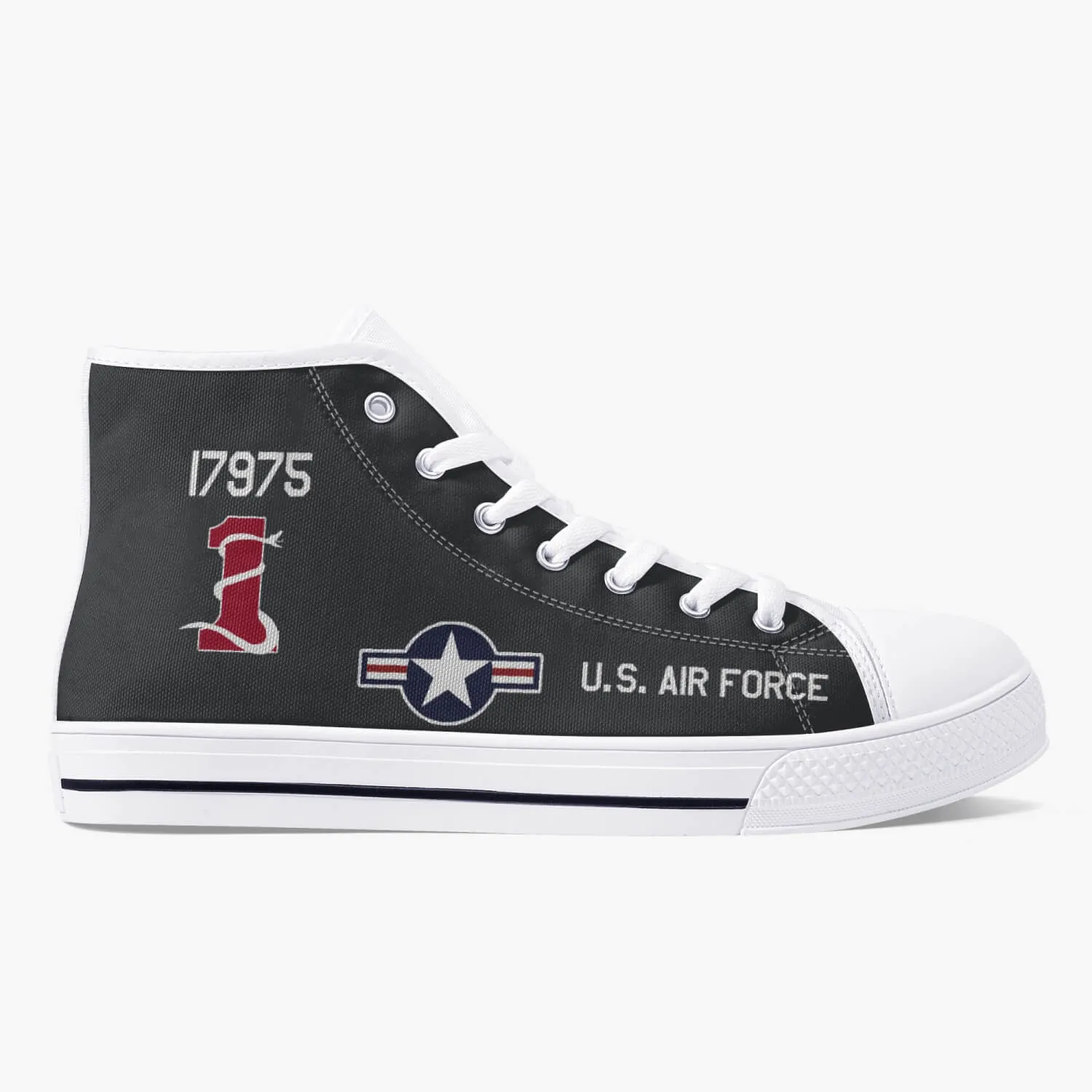 SR-71 "Blackbird" (61-7975) High Top Canvas Shoes