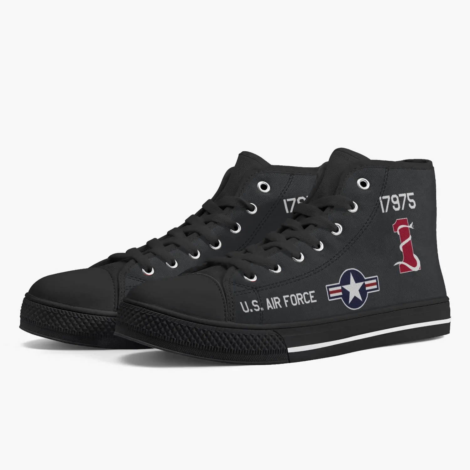 SR-71 "Blackbird" (61-7975) High Top Canvas Shoes