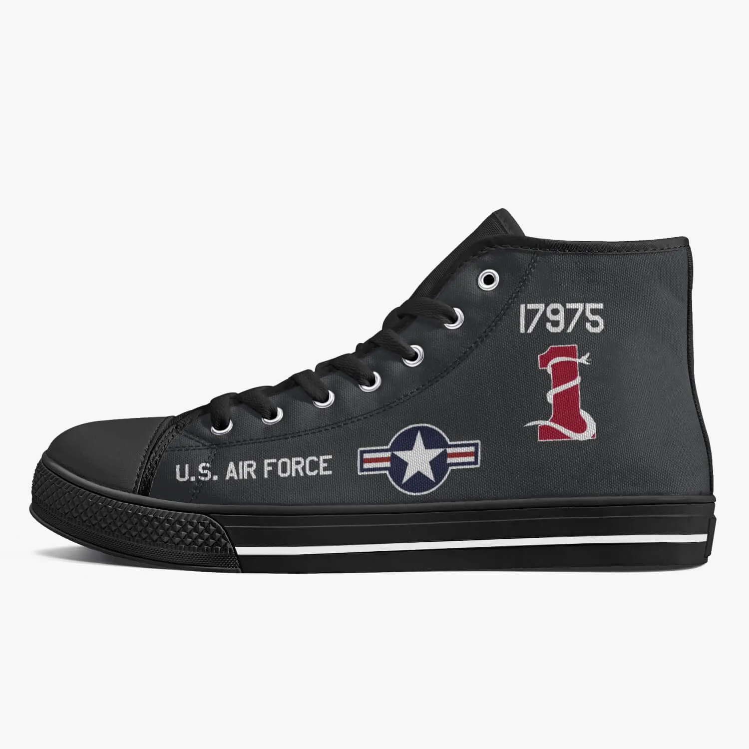 SR-71 "Blackbird" (61-7975) High Top Canvas Shoes