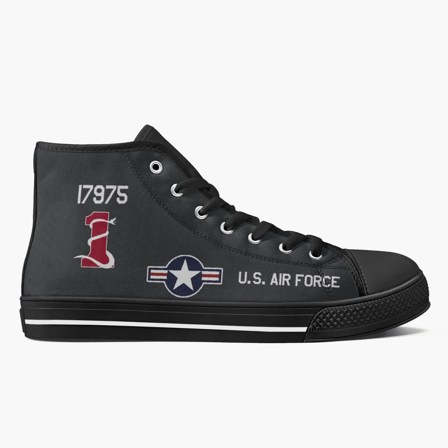 SR-71 "Blackbird" (61-7975) High Top Canvas Shoes