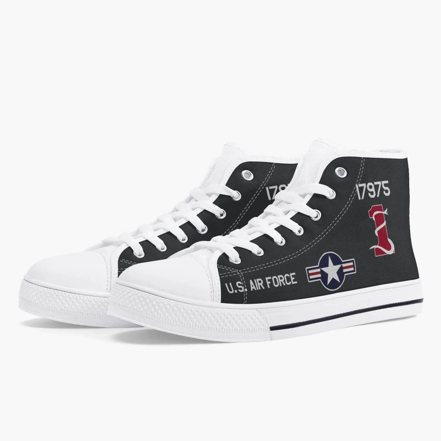 SR-71 "Blackbird" (61-7975) High Top Canvas Shoes