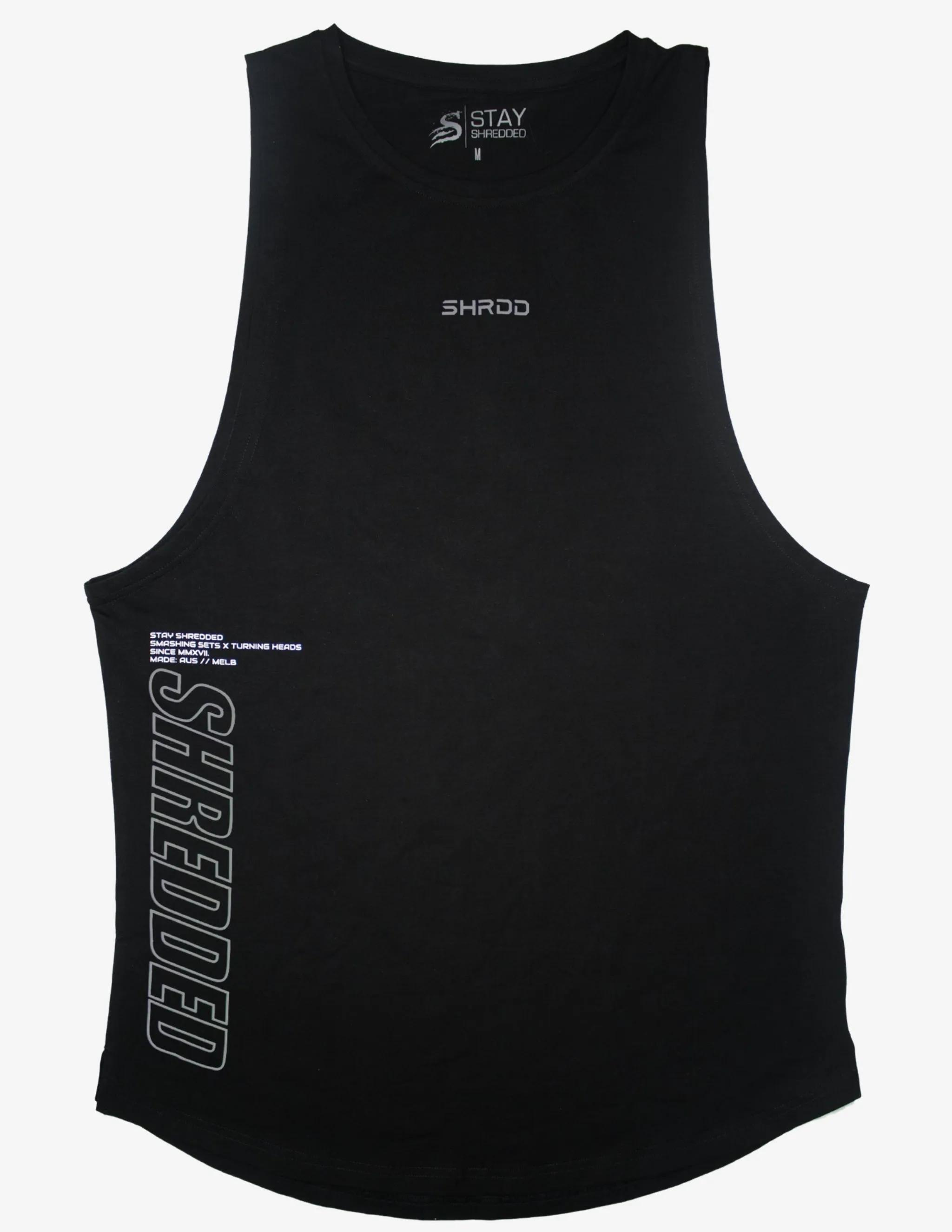 Surge Reflective Longline Tank Black