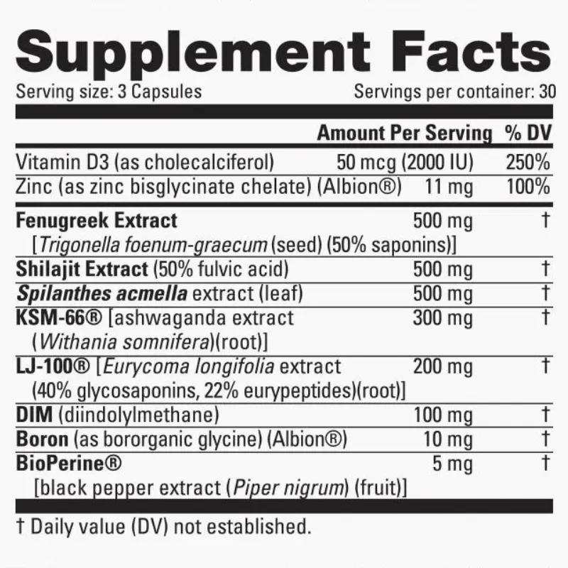 TEST - Testosterone Booster 30 Servings Per Container