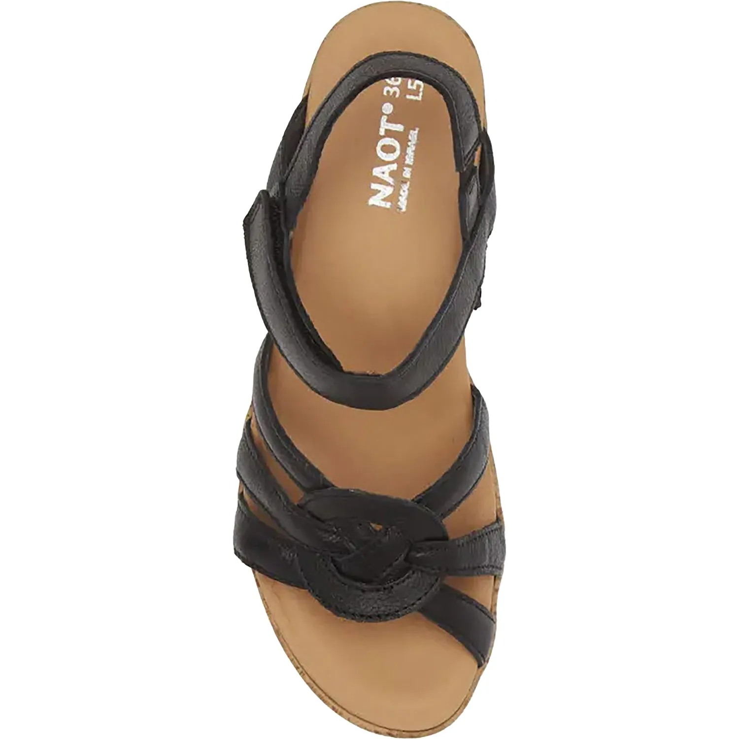 Women's Naot Tropical Soft Black Leather